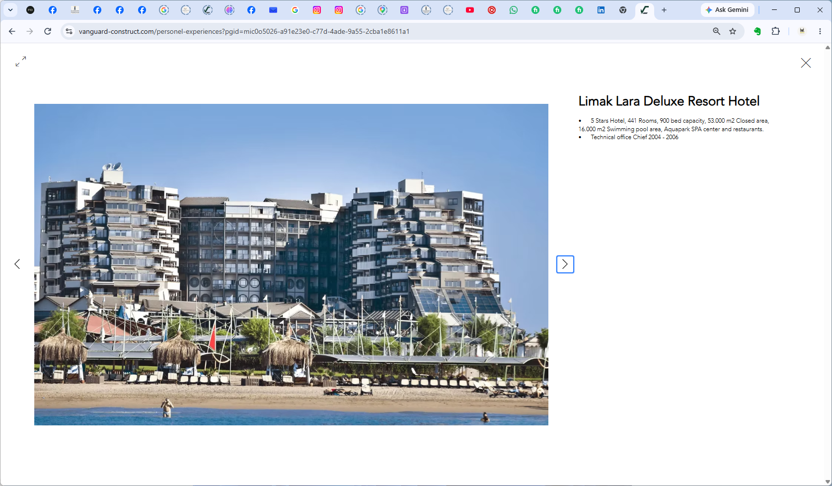 Limak Lara Deluxe Resort Hotel, Antalya — background reference informing TERRAVO's approach to rooftop terraces and elevated paver deck environments.
