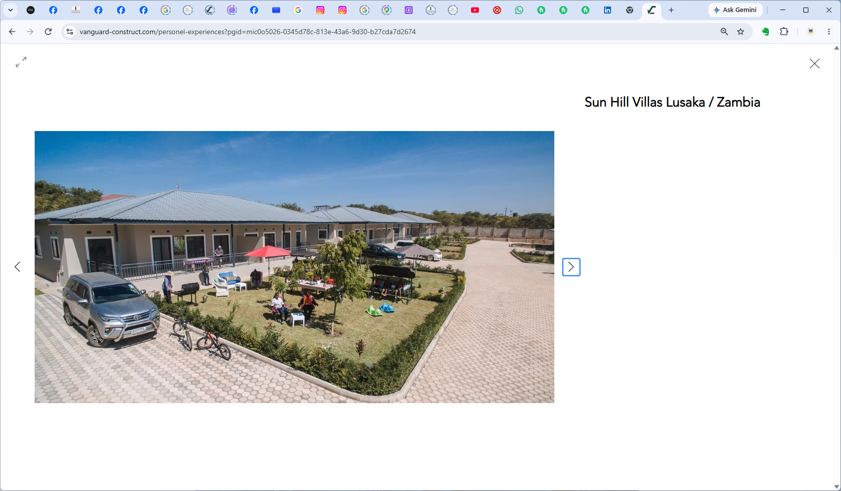 Sun Hill Villas, Lusaka, Zambia — background reference informing TERRAVO's approach to rooftop terraces and elevated paver deck environments.
