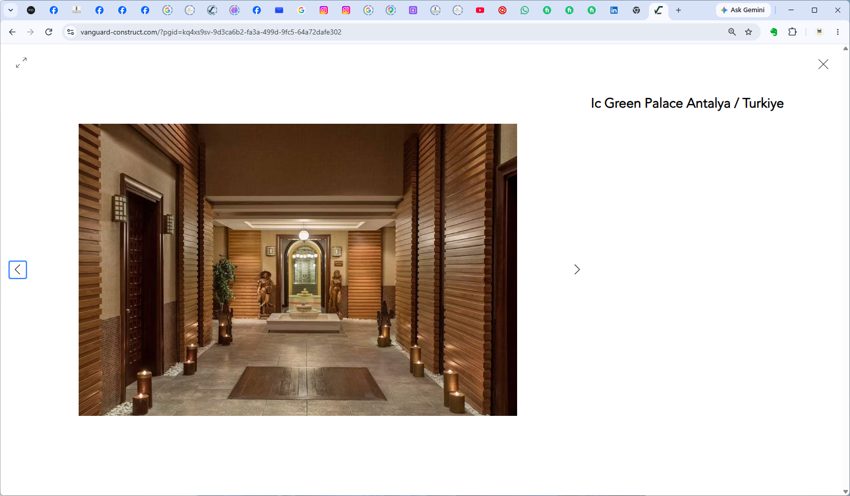 IC Green Palace — interior gallery — background reference informing TERRAVO's approach to rooftop terraces and elevated paver deck environments.