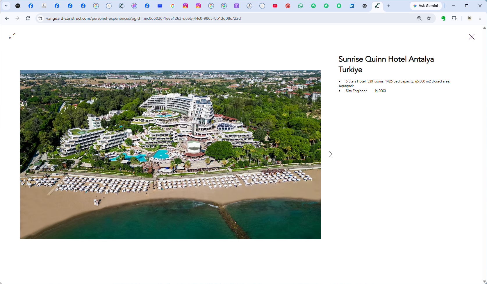 Sunrise Queen Hotel, Antalya — aerial — background reference informing TERRAVO's approach to rooftop terraces and elevated paver deck environments.