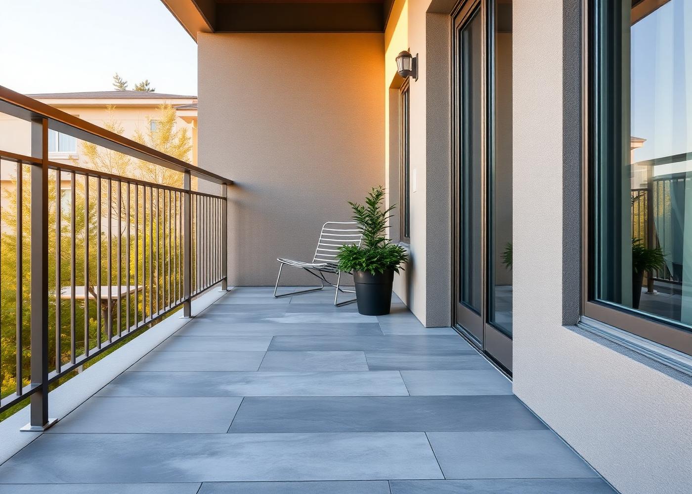 Urban Balcony Surface Study — Balconies concept with Architectural Concrete Look